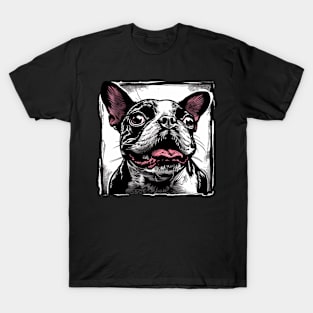 Retro Art Boston Terrier Dog Lover T-Shirt